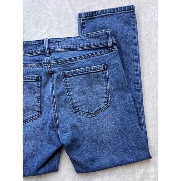 Prosperity Denim Vintage Straight Leg High Rise Crop Jeans in Blue, Size 29 - Picture 16 of 16